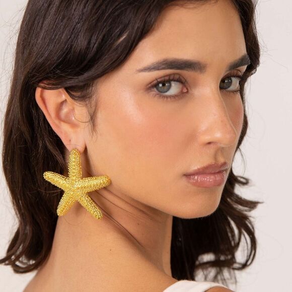 Starfish earrings N191 - Picture 2 of 5